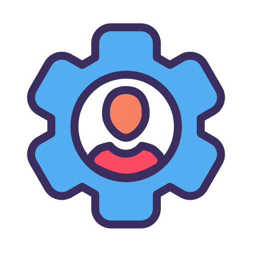 Profile gear people profile icon Profile gear people profile icon