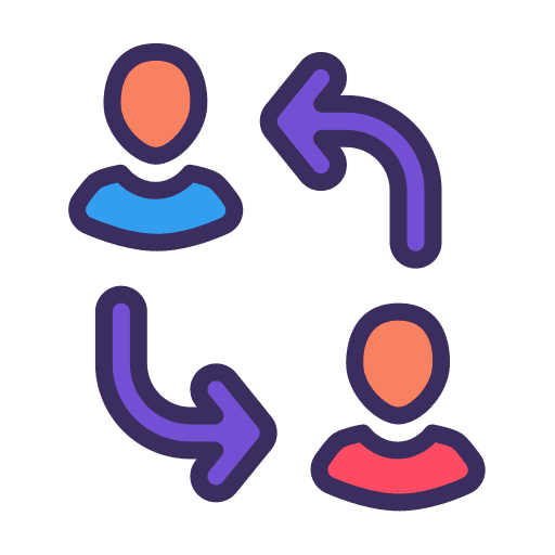 Replace change shuffle people icon Replace change shuffle people icon