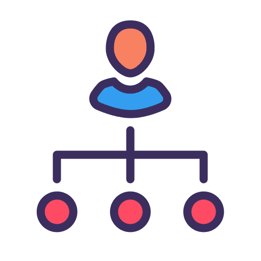 Structure leadership people organization icon Structure leadership people organization icon