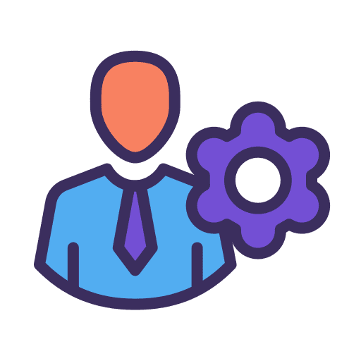 User setting gear profile icon User setting gear profile icon