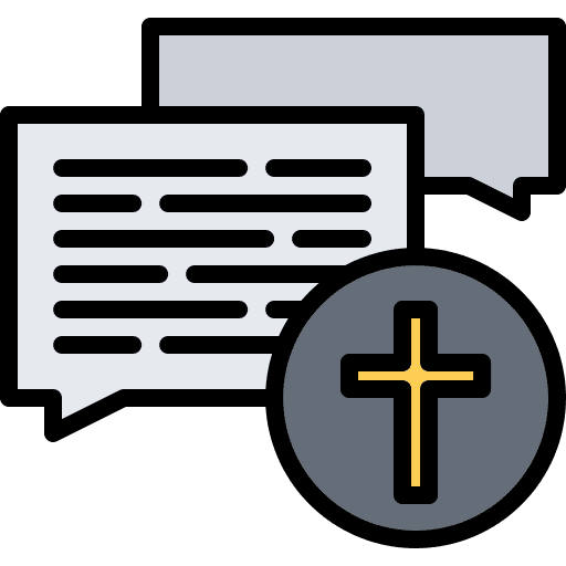 Christianity cultures message cross icon Christianity cultures message cross icon