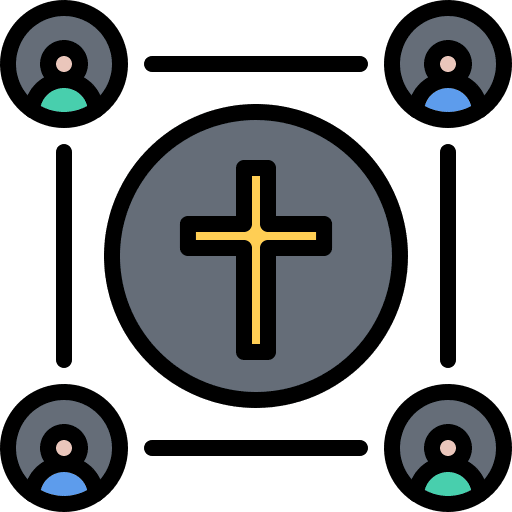 Christianity group christian people icon Christianity group christian people icon