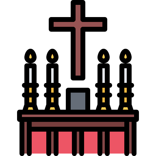 Church christian cultures cross icon Church christian cultures cross icon