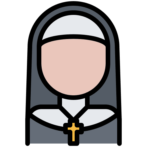 Nun religion woman christianity icon Nun religion woman christianity icon