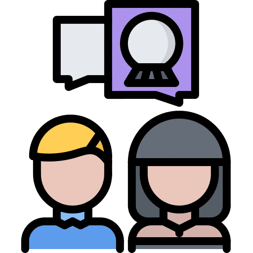 Fortune teller crystal ball talk communications icon Fortune teller crystal ball talk communications icon