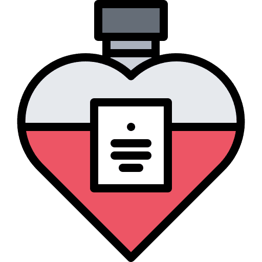 Love potion heart love flask icon Love potion heart love flask icon