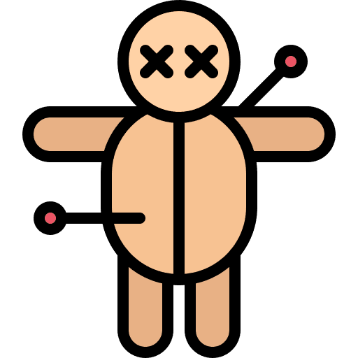 Voodoo doll dark magic spooky voodoo doll icon Voodoo doll dark magic spooky voodoo doll icon