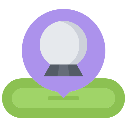 Fortune teller location fortune telling crystal ball icon Fortune teller location fortune telling crystal ball icon