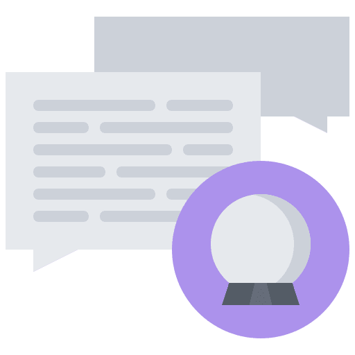 Fortune teller magic talk miscellaneous icon