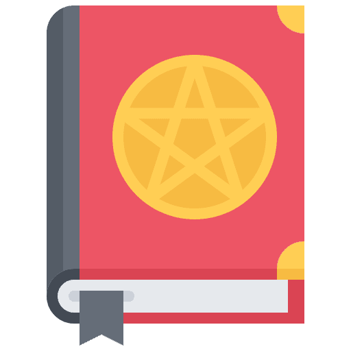 Magic book halloween miscellaneous magic book icon