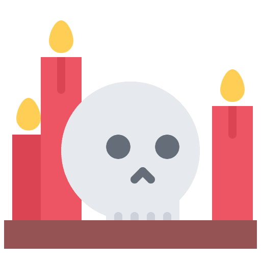 Skull table skull esoteric icon