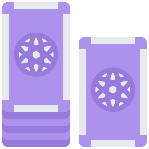 Tarot card fortune telling tarot card astrology icon