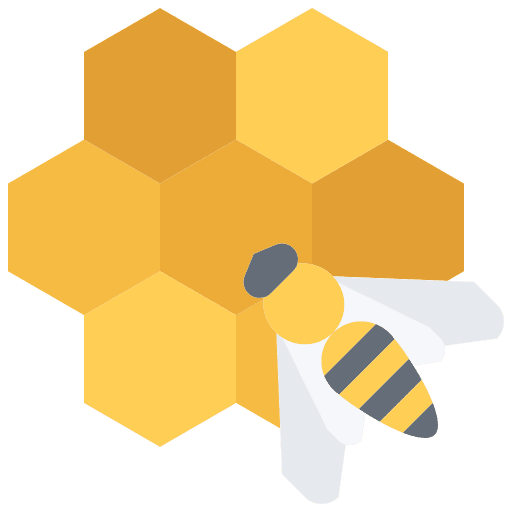 Bee bee honey apiary icon