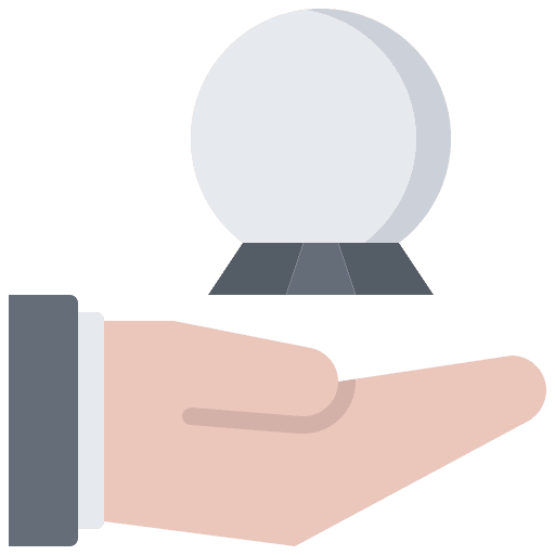 Crystal ball fortune telling esoteric magic ball icon Crystal ball fortune telling esoteric magic ball icon