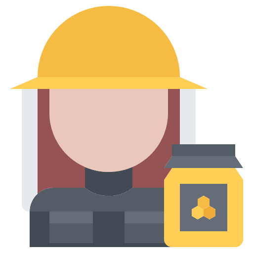 Beekeeper man uniform beekeeping icon