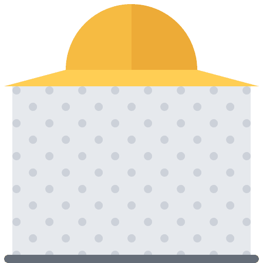 Hat honey beekeeping protection icon Hat honey beekeeping protection icon
