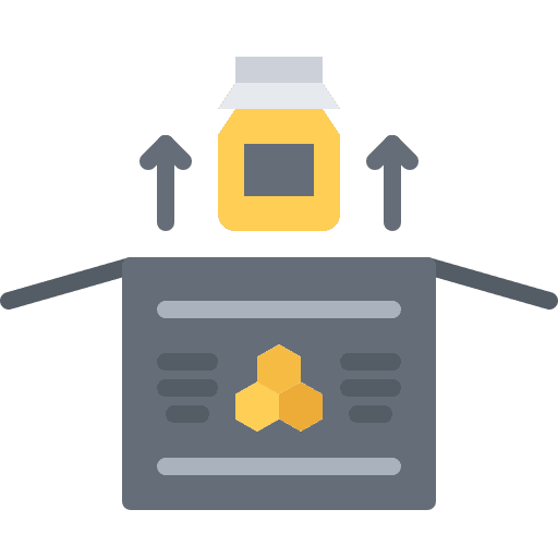 Honey apiary farming and gardening beekeeping icon Honey apiary farming and gardening beekeeping icon
