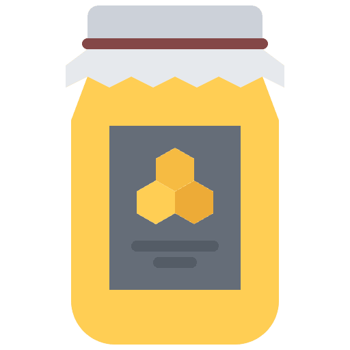 Honey jar food and restaurant sweet icon Honey jar food and restaurant sweet icon