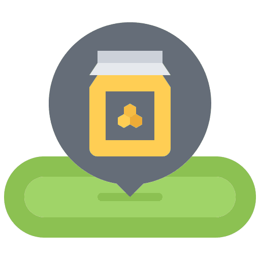 Honey maps and location pin beekeeper icon Honey maps and location pin beekeeper icon