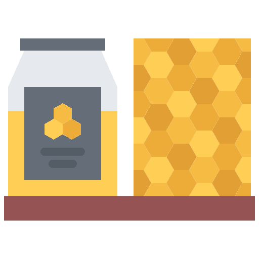 Honey food and restaurant honey honeycomb icon Honey food and restaurant honey honeycomb icon
