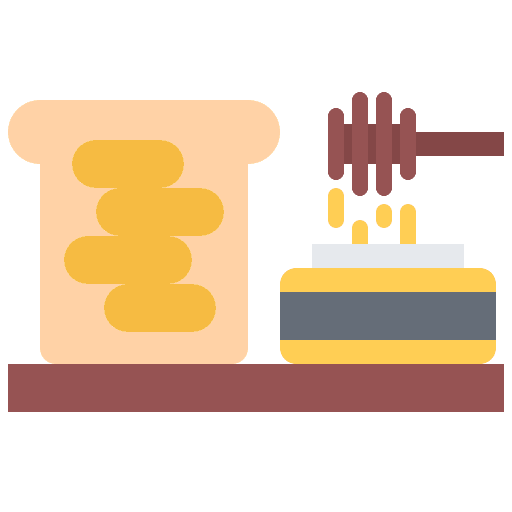 Honey jar honey dipper food and restaurant icon Honey jar honey dipper food and restaurant icon