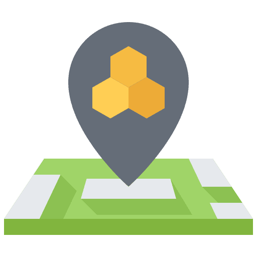 Honey map apiary honey icon Honey map apiary honey icon