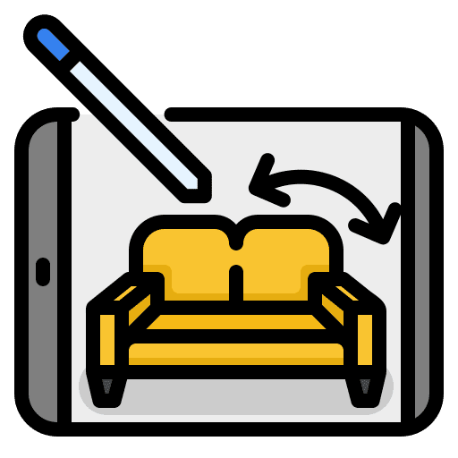 Home decoration virtual reality vr app icon