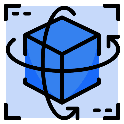Model augmented reality ar electronics icon