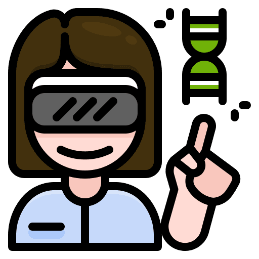 Scientist ar augmented reality scientist icon