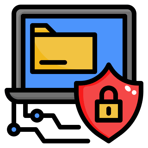 Data security protection security privacy icon Data security protection security privacy icon