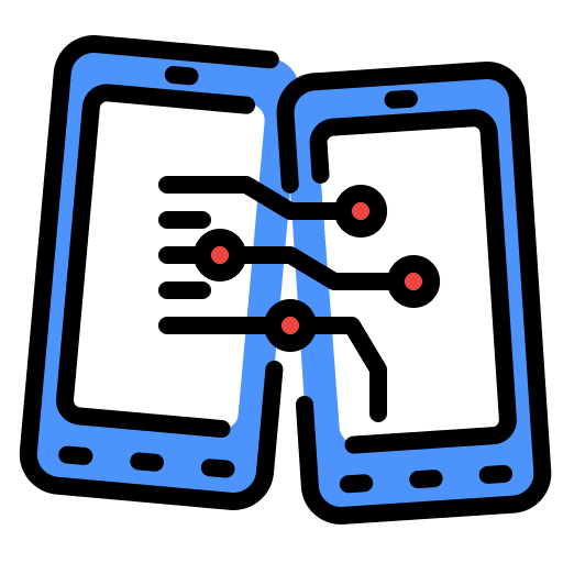 Data transfer data transfer electronics mobile phone icon Data transfer data transfer electronics mobile phone icon