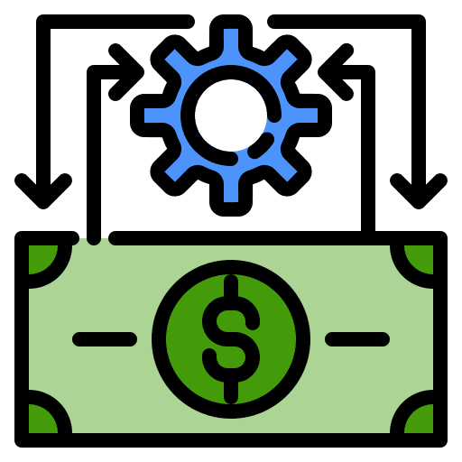 Money management skills invesment liquidity icon Money management skills invesment liquidity icon