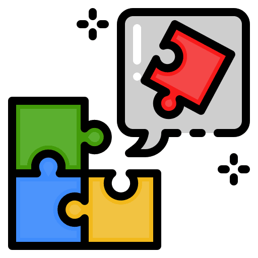 Problem solving hobbies and free time puzzle management icon Problem solving hobbies and free time puzzle management icon