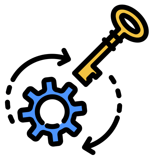 Skill development key management settings icon Skill development key management settings icon