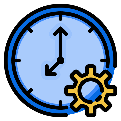 Time management schedule organization skills time and date icon Time management schedule organization skills time and date icon