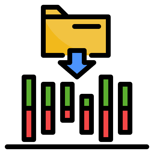 Data analytics management analysis big data icon Data analytics management analysis big data icon