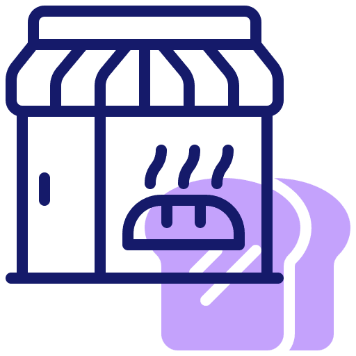 Bakery shop shopping restaurant store icon Bakery shop shopping restaurant store icon