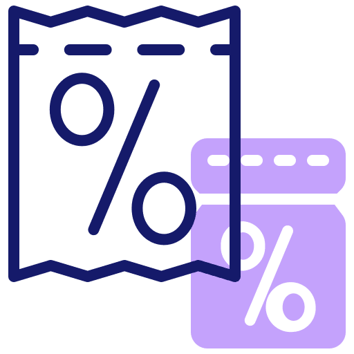 Coupon sales discount ticket icon Coupon sales discount ticket icon