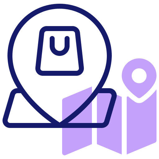 Location store pin shop icon Location store pin shop icon