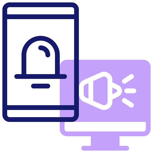 Digital marketing computer mail communications icon Digital marketing computer mail communications icon