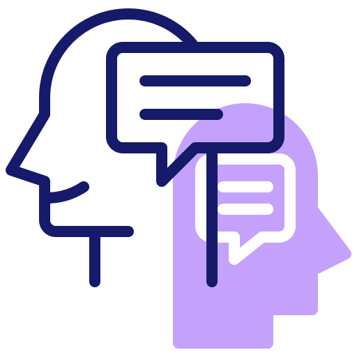 Public relation communications head connection icon Public relation communications head connection icon