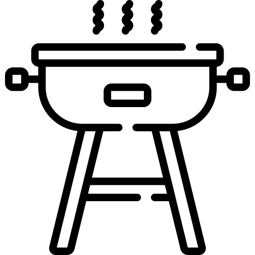 Grill cooking equipment food and restaurant icon