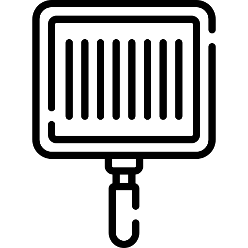 Grill furniture and household cooking pan icon