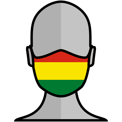 Face mask flags face mask bolivia icon