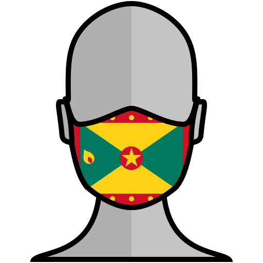 Face mask america grenada flag icon Face mask america grenada flag icon