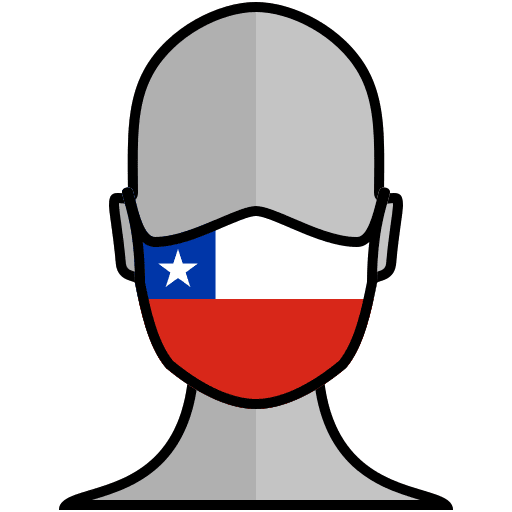Face mask south america chile health and medical icon