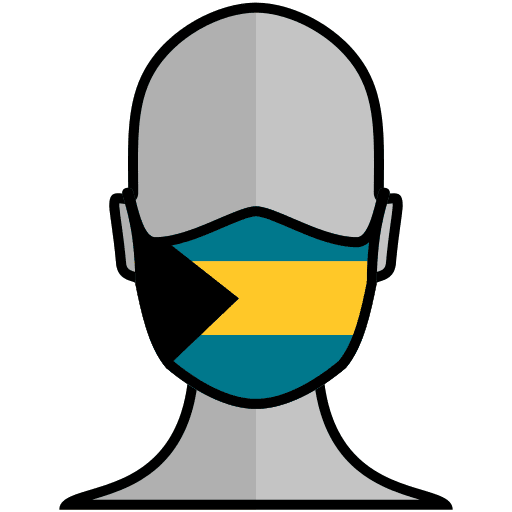 Face mask bahamas covid health and medical icon Face mask bahamas covid health and medical icon