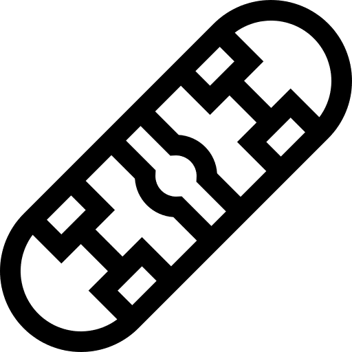 Skate sport longboard hobbies and free time icon