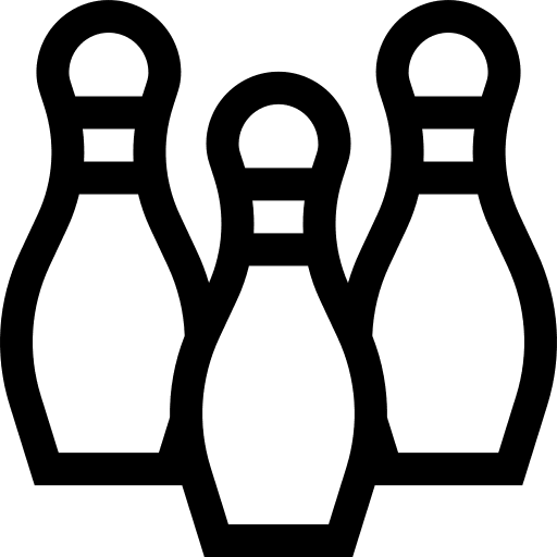 Bowling hobbies and free time bowling game icon