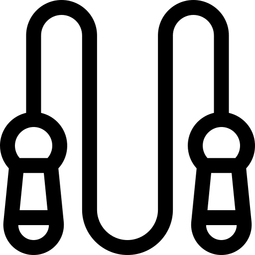 Skipping rope sports and competition skipping rope jumping rope icon
